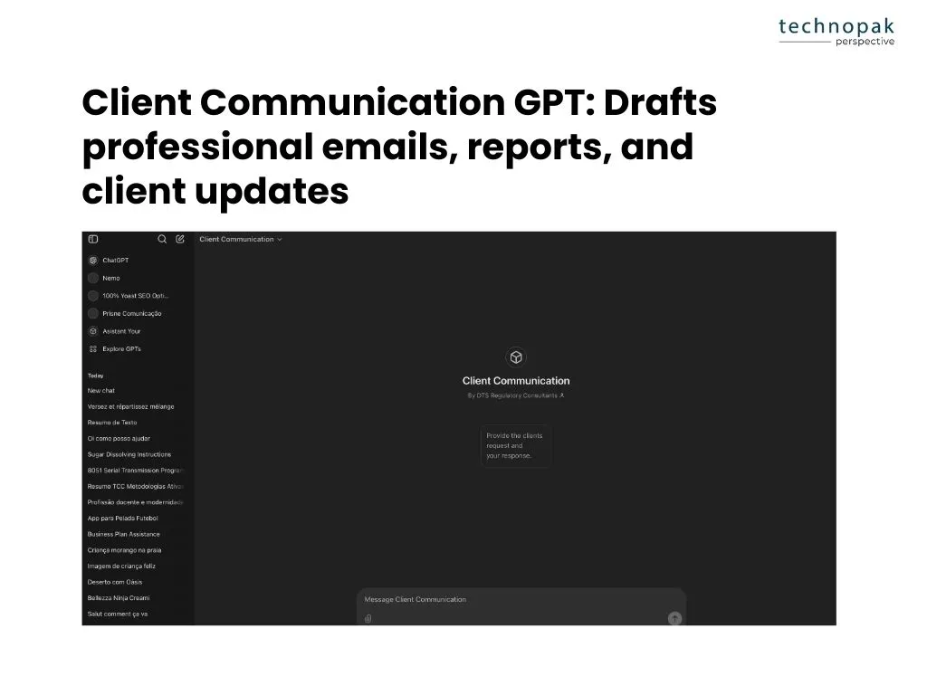 Client communication-gpt